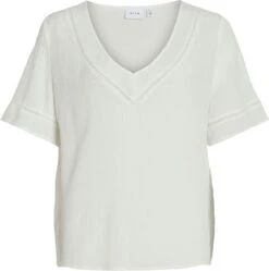 Vila - 14079565 - VIMESA DETAIL V-NECK S/S TOP/SU