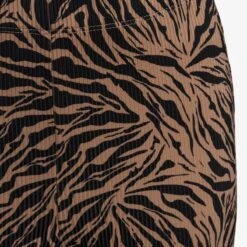 TwoDay Dames Flared Rib Broek Met Print - Bruin - Maat XXL -Trendsyol Winkel 1200x1200 100
