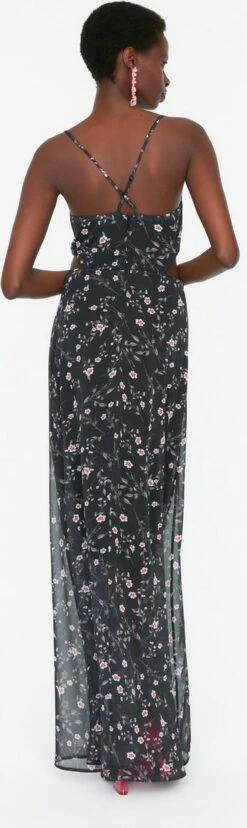 Trendyol Vrouwen Standaard Mouw V-hals A-lijn Jurk -Trendsyol Winkel 358x1200