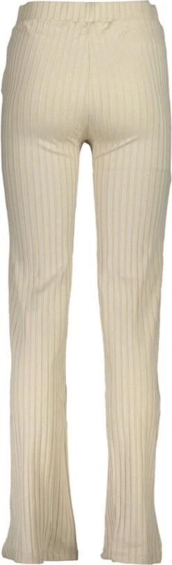 Calvin Klein Elongated Rib Pants Broeken & Jumpsuits Dames - Jeans - Broekpak - Beige - Maat M -Trendsyol Winkel 367x1200