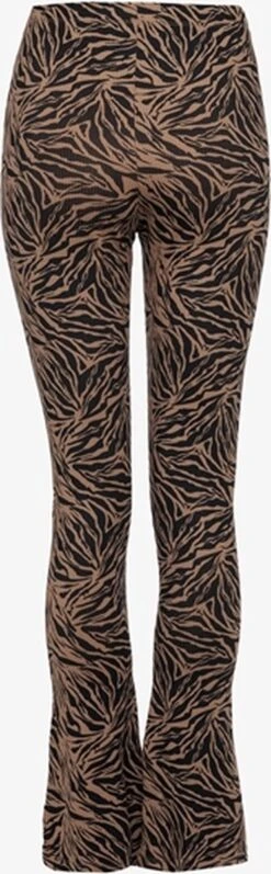 TwoDay Dames Flared Rib Broek Met Print - Bruin - Maat XXL -Trendsyol Winkel 372x1200