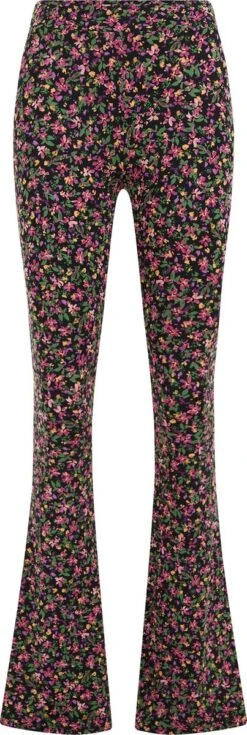 WE Fashion Dames Flared Legging Met Dessin