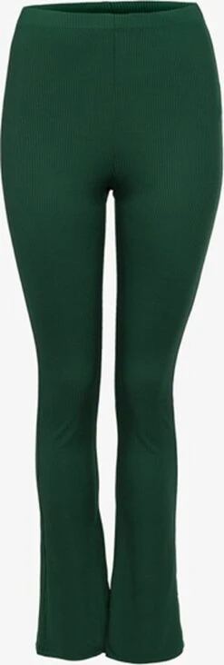 TwoDay Dames Flared Rib Broek - Groen - Maat M