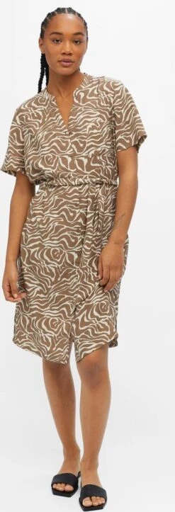 OBJECT OBJSELINE S/S SHIRT DRESS NOOS Dames Jurk - Maat 42 -Trendsyol Winkel 410x1200