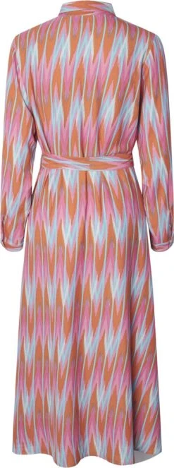 PIECES PCASHLEY LS MIDI SHIRT DRESS D2D Dames - Maat XL