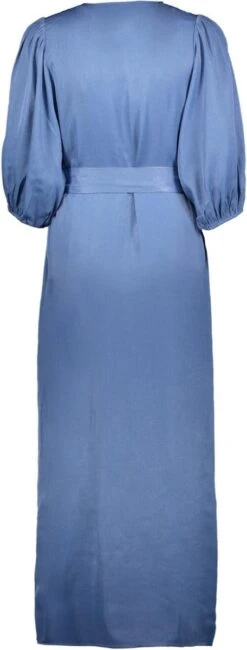 Freebird Wv-wash-satin-vis-23-1 Jurken Dames - Rok - Jurk - Blauw - Maat L -Trendsyol Winkel 456x1200 2