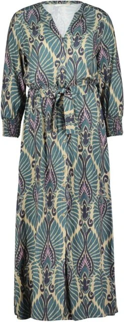 DIDI Dames Dress Glorious In Taos Taupe With Mediteranea Inca Print Maat 44 -Trendsyol Winkel 463x1200