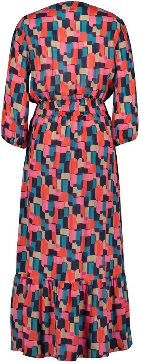 DIDI Dames Dress Querida In Darkblue With Red Artist Print Maat 42 5 DIDI Dames Dress Querida In Darkblue With Red Artist Print Maat 42 - Afbeelding 3
