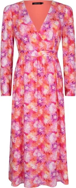 Ydence - Dress Rhode Print - Peach - Maat XS