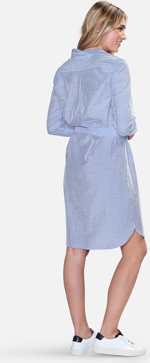 Steppin' Out Lente/Zomer 2023 Stripe Dress Vrouwen - Regular Fit - Katoen - Wit (38) 6 Steppin' Out Lente/Zomer 2023 Stripe Dress Vrouwen - Regular Fit - Katoen - Wit (38) - Afbeelding 4