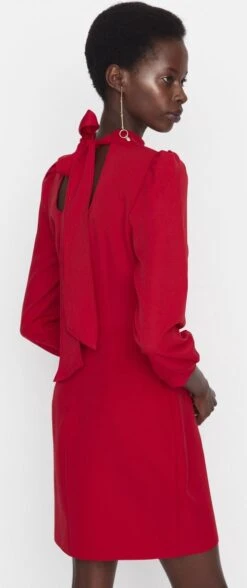 Trendyol Vrouwen Ballon Mouw Staande Kraag Bodycon Jurk -Trendsyol Winkel 504x1200 3