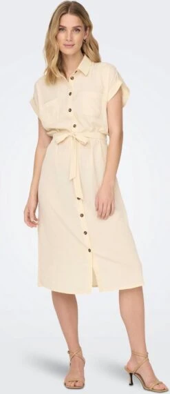 Only Jurk Onlhannover S/s Shirt Dress Noos Wv 15191953 Birch Dames Maat - 40 -Trendsyol Winkel 519x1200