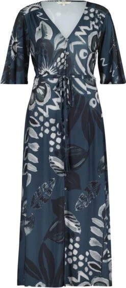 DIDI Dames Long Dress Lani Met Donkerblauwe Eyecandy XXL Print Maat 44 7 DIDI Dames Long Dress Lani Met Donkerblauwe Eyecandy XXL Print Maat 44 -Trendsyol Winkel 525x1200 1