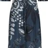 DIDI Dames Long Dress Lani Met Donkerblauwe Eyecandy XXL Print Maat 42 -Trendsyol Winkel 525x1200