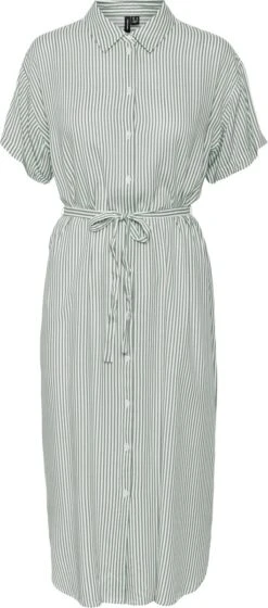 VERO MODA VMBUMPY SS CALF SHIRT DRESS NOOS Dames Jurk - Maat XS