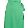 Vila Jurk Vinaria S/s Wrap Midi Dress/dc/su 14083215 Green Bee Dames Maat - 44