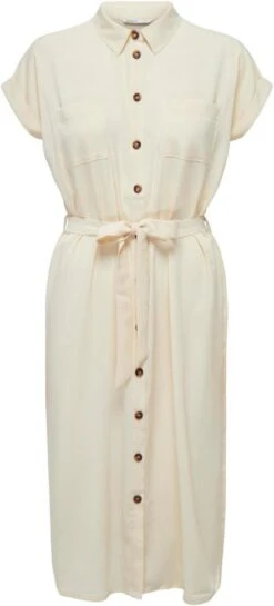 Only Jurk Onlhannover S/s Shirt Dress Noos Wv 15191953 Birch Dames Maat - 40