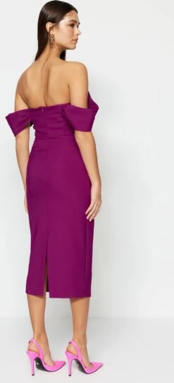 Trendyol Vrouwen Off-shoulder Carmen Kraag Bodycon Jurk -Trendsyol Winkel 546x1200 1