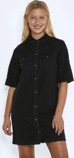 NOISY MAY NMSIGNE S/S DENIM DRESS BI058BL NOOS Dames - Maat XS -Trendsyol Winkel 562x1200