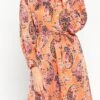 LOLALIZA Hemdjurk Met Paisleyprint - Oranje - Maat 44 1 LOLALIZA Hemdjurk Met Paisleyprint - Oranje - Maat 44 -Trendsyol Winkel 578x1200