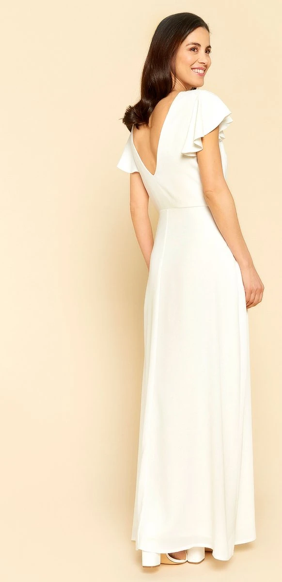 LOLALIZA Lange Bruidsjurk - Ecru - Maat 46 4 LOLALIZA Lange Bruidsjurk - Ecru - Maat 46 - Afbeelding 2