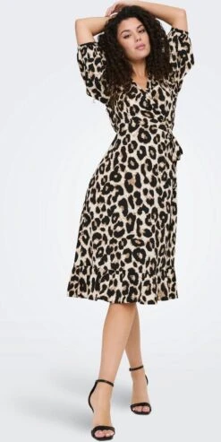 ONLY ONLOLIVIA 3/4 WRAP MIDI DRESS WVN NOOS Dames Jurk - Maat XXL -Trendsyol Winkel 601x1200 6