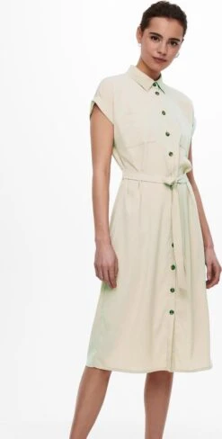 Only Jurk Onlhannover S/s Shirt Dress Noos Wv 15191953 Birch Dames Maat - 40 -Trendsyol Winkel 607x1200