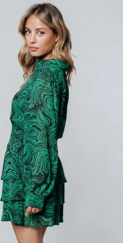 Colourful Rebel Sacha Liquid Paint Mini Shirt Dress - S -Trendsyol Winkel 609x1200 1