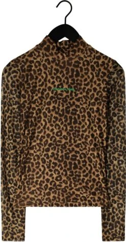 Colourful Rebel Neyo Leopard Mesh Turtleneck Top - L 17 Colourful Rebel Neyo Leopard Mesh Turtleneck Top - L -Trendsyol Winkel 627x1200