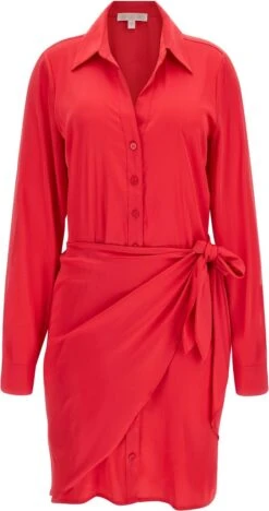 Guess ES LS Alya Dress Dames Jurk - Groen - Maat M -Trendsyol Winkel 633x1200