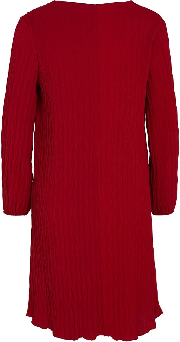 Cassis Korte, Effen Jurk Met Grafische Plissé-effecten Op De Stof 10 Cassis Korte, Effen Jurk Met Grafische Plissé-effecten Op De Stof - Afbeelding 8