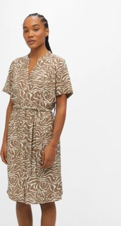 OBJECT OBJSELINE S/S SHIRT DRESS NOOS Dames Jurk - Maat 42