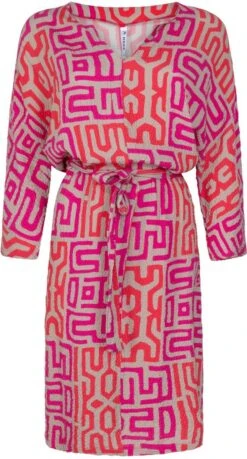 ZOSO 231 Leonie Fantasy Fabric Printed Dress Sand/Pink 11 ZOSO 231 Leonie Fantasy Fabric Printed Dress Sand/Pink -Trendsyol Winkel 646x1200