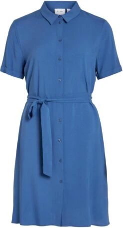 VILA VIPAYA S/S SHIRT DRESS/SU - NOOS Dames Jurk - Maat 38