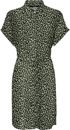 VERO MODA VMEASY S/S SHIRT DRESS R1 WVN GA Dames Jurk - Maat L