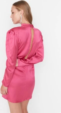 Trendyol Vrouwen Standaard Mouw Staande Kraag Omslag Jurk 22 Trendyol Vrouwen Standaard Mouw Staande Kraag Omslag Jurk -Trendsyol Winkel 649x1200 1