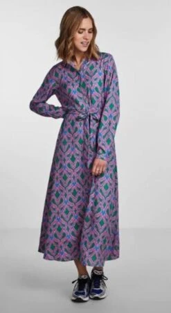 PIECES PCASHLEY LS MIDI SHIRT DRESS D2D Dames - Maat L -Trendsyol Winkel 657x1200