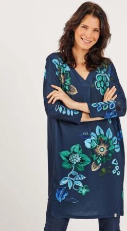 DIDI Dames Loose Dress Sandy Print In Darkblue With Eyecandy Multi Maat 48 9 DIDI Dames Loose Dress Sandy Print In Darkblue With Eyecandy Multi Maat 48 -Trendsyol Winkel 659x1200 1