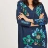 DIDI Dames Loose Dress Sandy Print In Darkblue With Eyecandy Multi Maat 46 -Trendsyol Winkel 659x1200