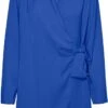 Vero Moda VMGRACE L/S SHORT WRAP DRESS EXP CP Dames MINI Wikkeljurk DAZZLING BLUE Maat - S 1 Vero Moda VMGRACE L/S SHORT WRAP DRESS EXP CP Dames MINI Wikkeljurk DAZZLING BLUE Maat - S -Trendsyol Winkel 683x1200