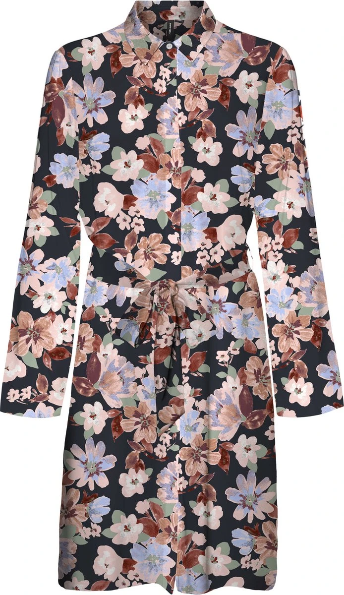 VERO MODA VMLUCIA LS ABK SHIRT DRESS WVN Dames Jurk - Maat XL 3 VERO MODA VMLUCIA LS ABK SHIRT DRESS WVN Dames Jurk - Maat XL
