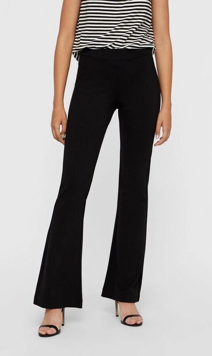 Vero Moda Broek Vmkamma Nw Flared Jersey Pant Noos 10209858 Black Dames Maat - W34 X L34 5 Vero Moda Broek Vmkamma Nw Flared Jersey Pant Noos 10209858 Black Dames Maat - W34 X L34 - Afbeelding 3