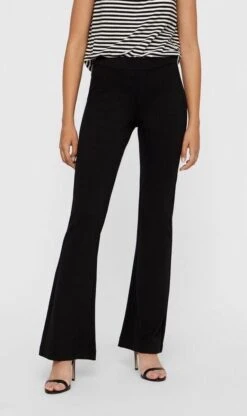 Vero Moda Broek Vmkamma Nw Flared Jersey Pant Noos 10209858 Black Dames Maat - W34 X L30 -Trendsyol Winkel 713x1200 2