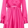 Vero Moda VMDIANA LS SATIN WRAP DRESS WVN BF Dames MINI Wikkeljurk Beetroot Purple - Maat XL 2 Vero Moda VMDIANA LS SATIN WRAP DRESS WVN BF Dames MINI Wikkeljurk Beetroot Purple - Maat XL -Trendsyol Winkel 720x1200 1