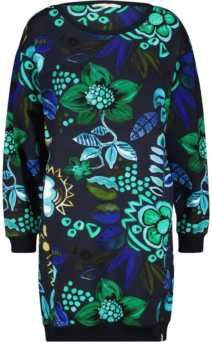 DIDI Dames Sweat Dress Lou Met Blauwe Eyecandy Print Maat 48 3 DIDI Dames Sweat Dress Lou Met Blauwe Eyecandy Print Maat 48