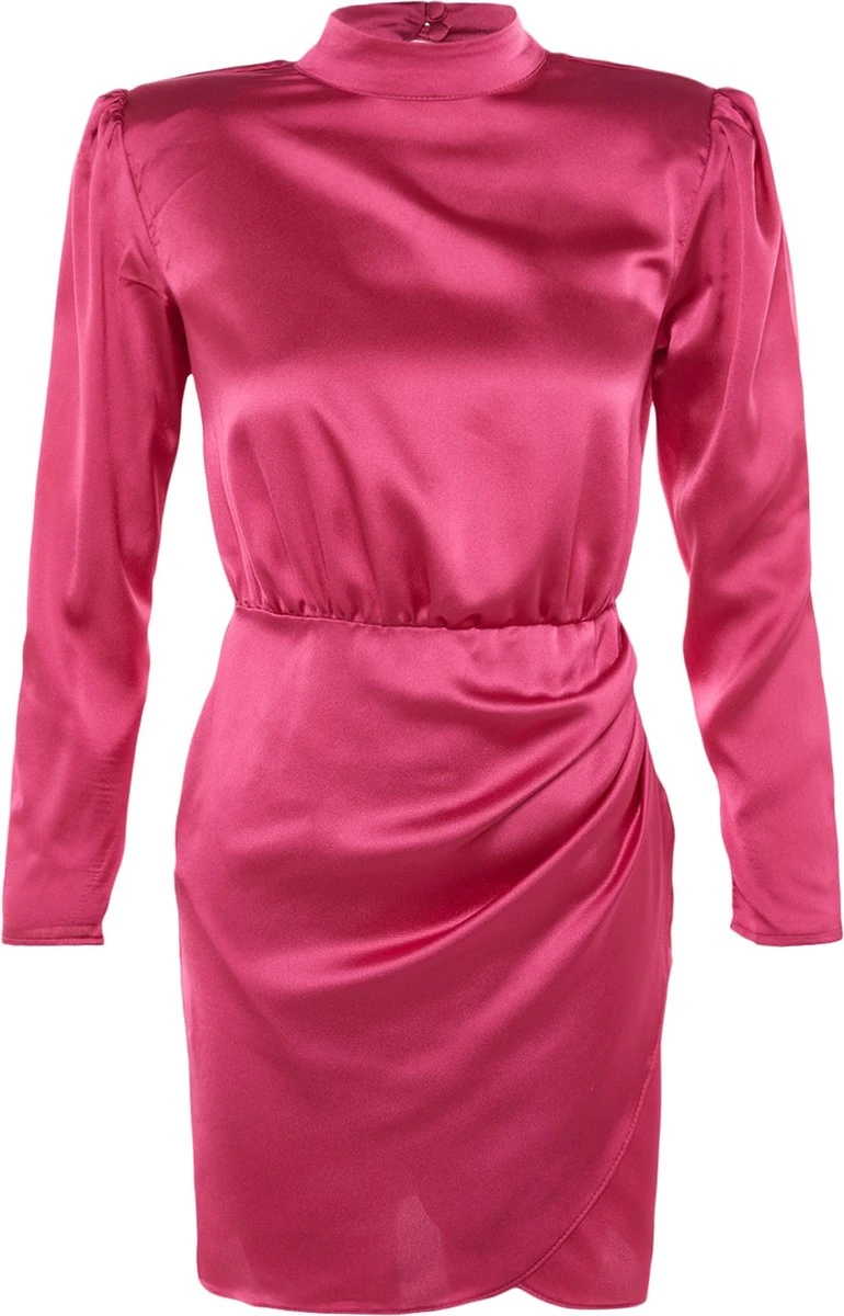 Trendyol Vrouwen Standaard Mouw Staande Kraag Omslag Jurk 9 Trendyol Vrouwen Standaard Mouw Staande Kraag Omslag Jurk - Afbeelding 7