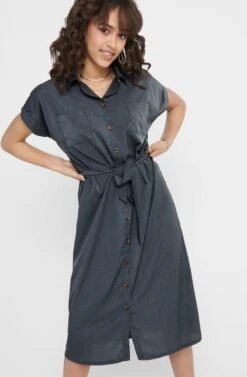 ONLY ONLHANNOVER S/S SHIRT DRESS NOOS WVN Dames - Maat 36 -Trendsyol Winkel 787x1200
