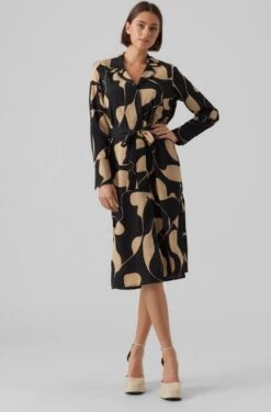 VERO MODA VMLYDIA LS CALF SHIRT DRESS WVN Dames Jurk - Maat M -Trendsyol Winkel 791x1200 2