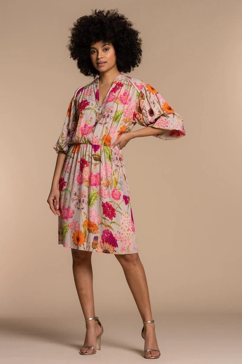 Geisha Dress 37137-20 Sand/Pink Combi 5 Geisha Dress 37137-20 Sand/Pink Combi - Afbeelding 3