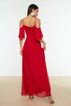 Trendyol Vrouwen Standaard Mouw Cache-coeur A-lijn Avond- & Galajurk -Trendsyol Winkel 800x1200 115